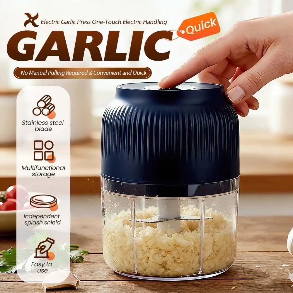 Electric Garlic Chopper Vegetable Masher