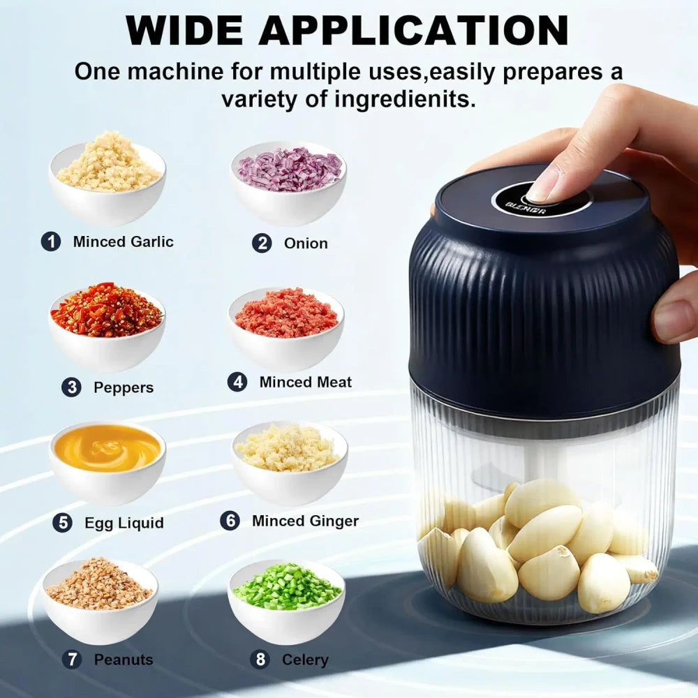 Electric Garlic Chopper Vegetable Masher