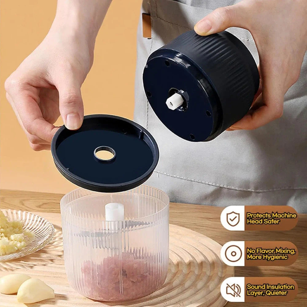 Electric Garlic Chopper Vegetable Masher