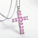 Crystal Cross Pendant Necklace