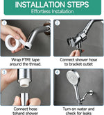 Chrome Handheld High Pressure Shower Head