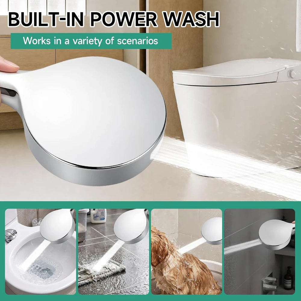 Chrome Handheld High Pressure Shower Head
